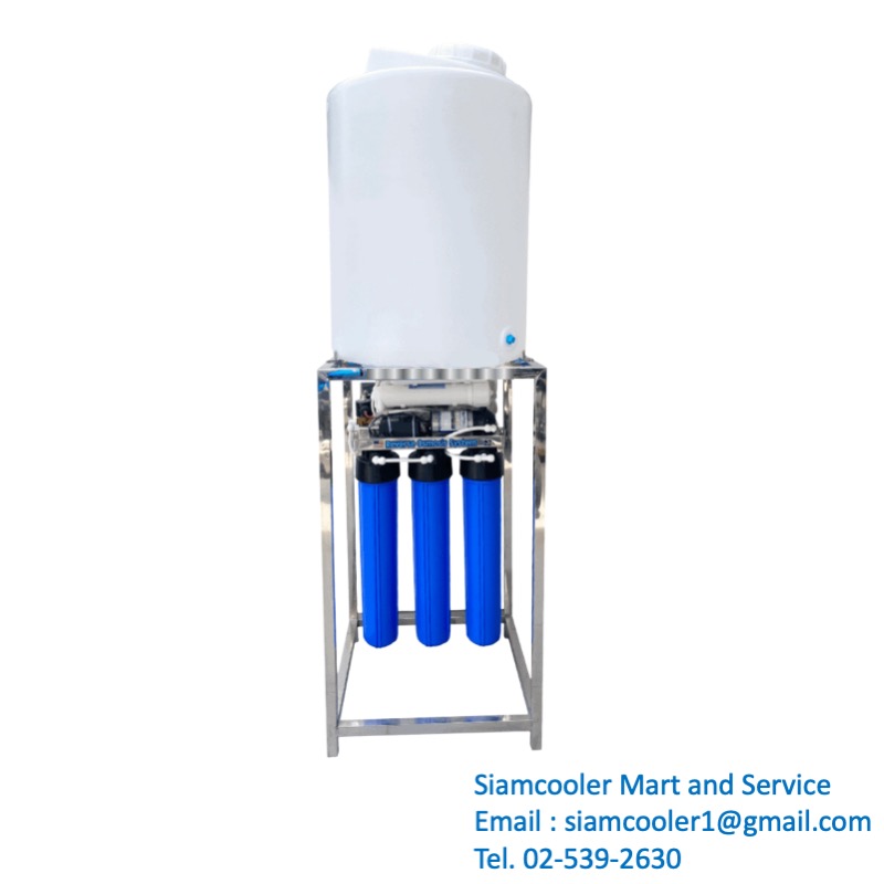 เครื่องกรองน้ำ ro150-300-600-1200-gpd ถัง pe200-1