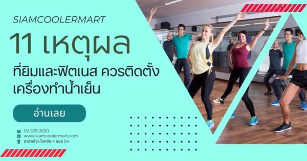 ฟิตเนส ยิม เครื่องทำน้ำเย็น